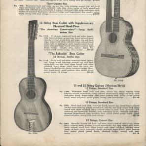 Lyon and Healy / Washburn Parlor Guitar Catalog Page 1920 image 2