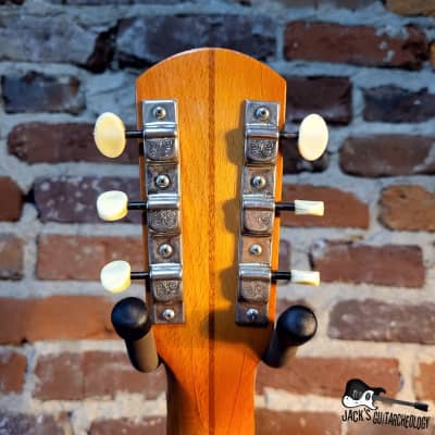 Julio Guiletti Italian Rubber Bridge Guitar w/ GB (1960s - Natural Finish - Baritone Tuning) image 12