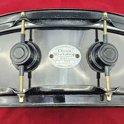 DW 5x14 Snare Drum: Black Nickel Over Brass 2000s - Black Nickel image 1