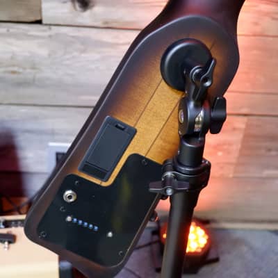 Ibanez UB805-MOB Electric Upright 5-string Bass - Mahogany Oil Burst with Gig Bag and Stand image 12