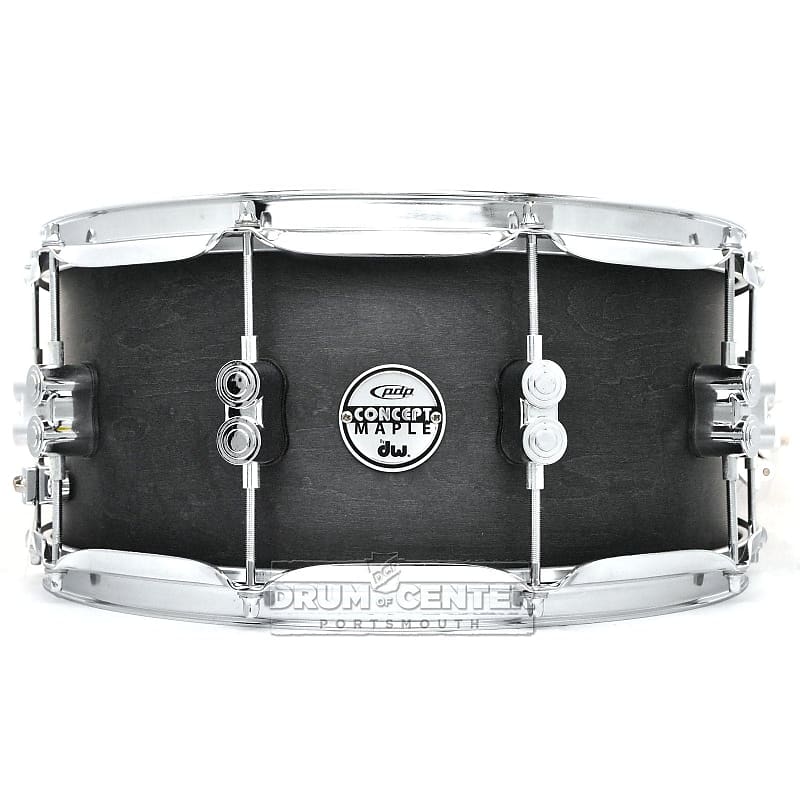 PDP 10ply Maple Snare Drum 14x6.5 Black Wax image 1