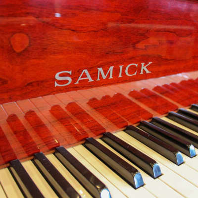 Samick SG-140C 4'9 Baby Grand Piano | Polished Mahogany image 2