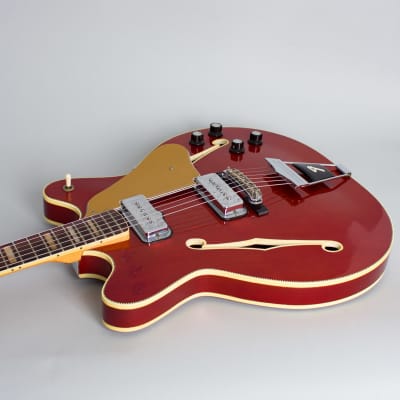 Fender  Coronado II Thinline Hollow Body Electric Guitar (1966), ser. #503080, original black tolex hard shell case. image 7