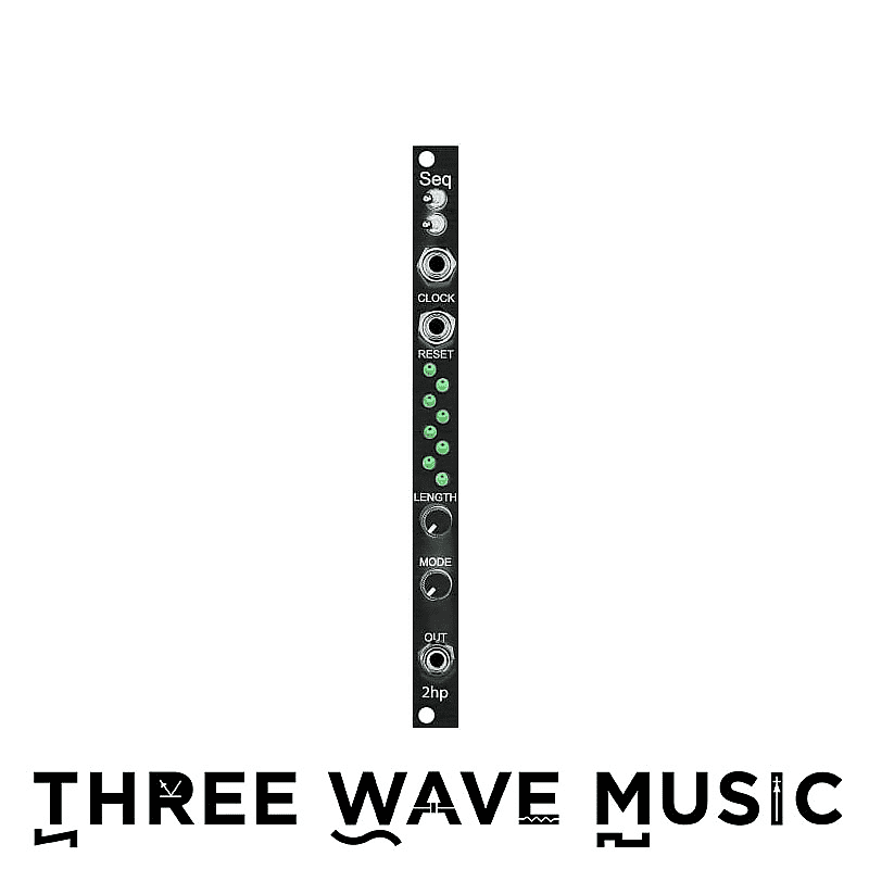 2hp Seq - 16 Step Sequencer Black Panel [Three Wave Music] image 1