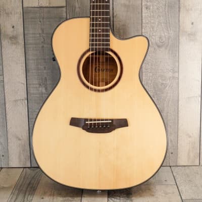 Crafter HT-500CE/N Orchestral Electro Cutaway Acoustic Guitar, Gloss Natural image 4