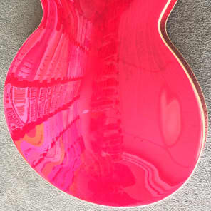 NEW 2015 Hamer Echotone PROTOTYPE Electric Guitar Semi Hollow Cherry Transparent ECO/CT image 8