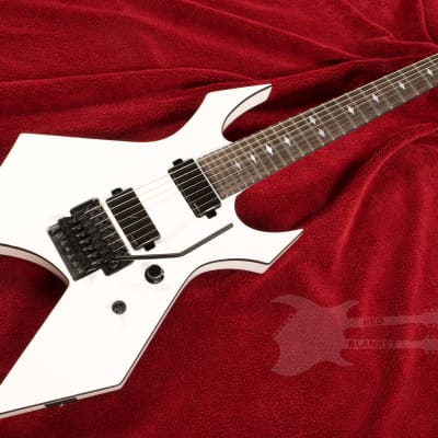B.C. Rich Warlock Legacy Extreme 7 with Floyd Rose - Gloss Glitter Rock White image 4