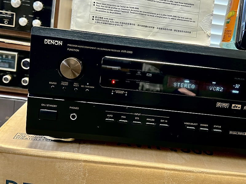 DENON AVサラウンドレシーバーAVR-3300 Denon AVR 3300 5.1 Channel 140 Watt Receiver Original Box No