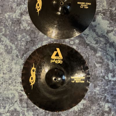 Paiste Black Alpha Hyper Hi Hat 14 Slipknot Joey Jordison | Reverb