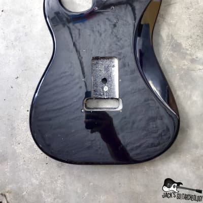 Unknown S-Style Guitar Body #1 (1990s, Black) image 7