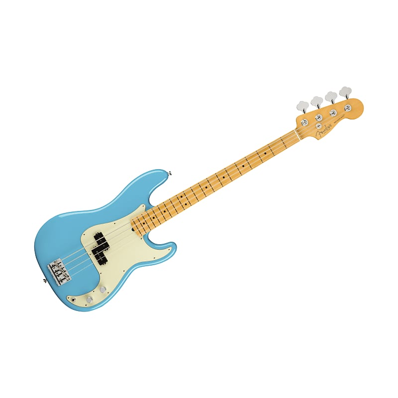 American Professional II Precision Bass MN Miami Blue Fender image 1