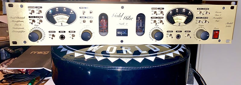 SPL Gold Mike MkII Model 2485 Dual-Channel Microphone / Line / Instrument Preamplifier image 1