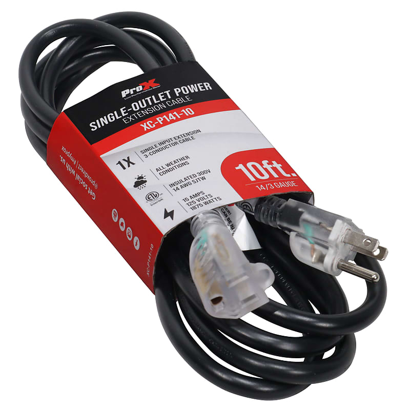 50 Foot 14/3 SJTW Audio Visual Extension Cord 50 • Price »