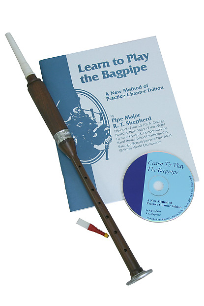 Roosebeck BAGL-BC Bagpipe Practice Chanter Sheesham Book and CD image 1