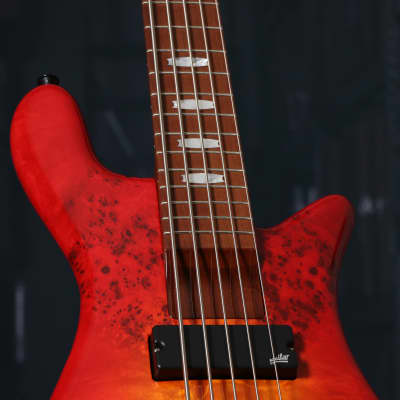 Spector Euro Bolt 5 Electric Bass Guitar in Inferno Red Burst image 3