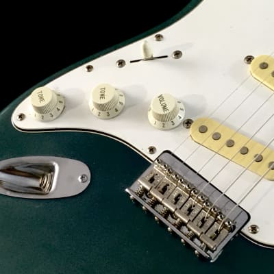 LEFTY! Vintage Fender Japan ‘62 Reissue MIJ Faded Ocean Turquoise Nitro Relic Guitar Left Strat Hardtail Stratocaster 7 lb! image 8
