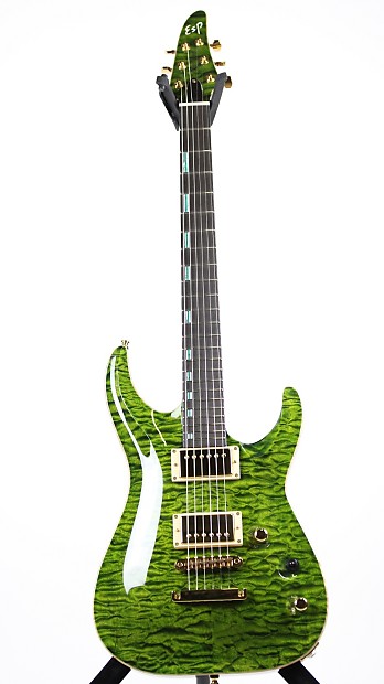 ESP Horizon Original Series See Thru Green Exhibition Electric Guitar image 1