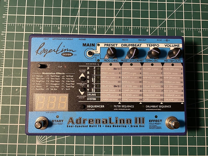 Roger Linn AdrenaLinn III Blue 2010s | Reverb Canada