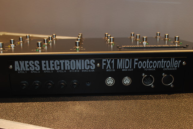 Axess Electronics FX1 Midi Pedalboard / Foot Controller | Reverb