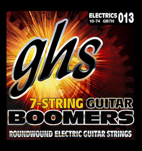 GHS Boomers Electric Guitar Strings GB7H 7-string set 13-74 image 1