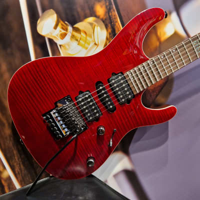 Ibanez KIKO100-TRR Kiko Loureiro Signature E-Guitar 6 String - Transparent Ruby Red + Case image 1
