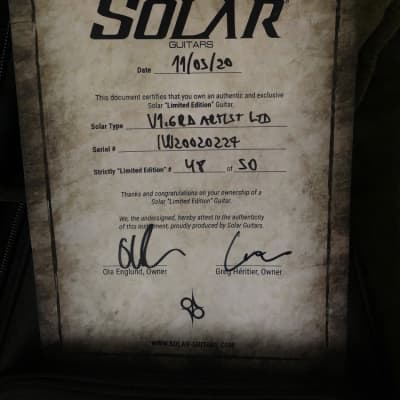 Solar V1.6 Artist Guitar image 7