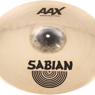 Sabian 17 inch AAX X-Plosion Crash Cymbal - Brilliant Finish image 1
