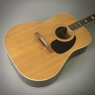Vintage 1970s Aria WD35 Custom Dove Acoustic Guitar Natural Cherry 