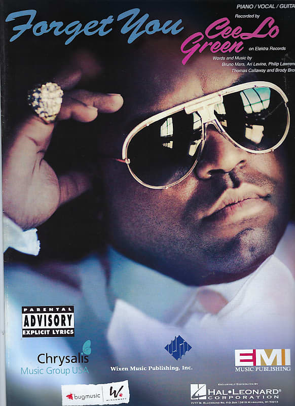 Cee Lo Green Forget You Lyrics Clean Cee Lo Green Forget You Sheet Music | Reverb