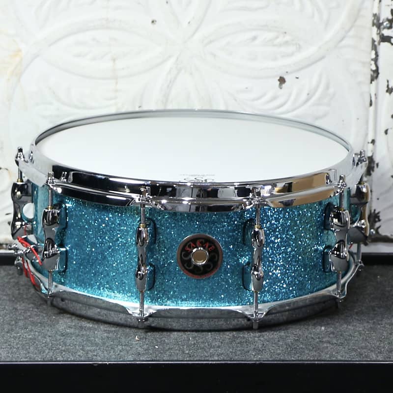 Sakae Maple Snare Drum X5.5in   Turquoise Champagne
