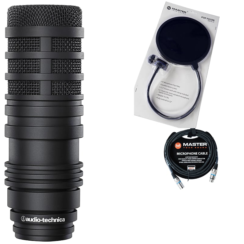 Audio Technica BP40 Hyper-Cardioid Large-Diaphragm Dynamic Microphone w/ Cable & Pop Filter image 1