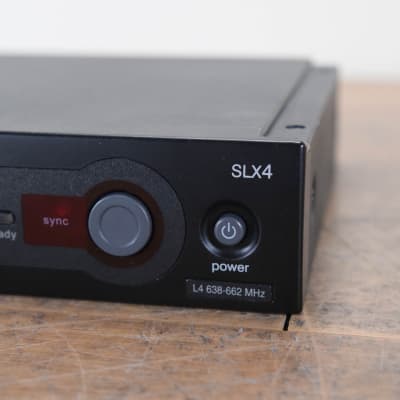 Shure SLX4 Diversity Receiver - L4 Band, 638 - 662 MHz CG00QMW image 2