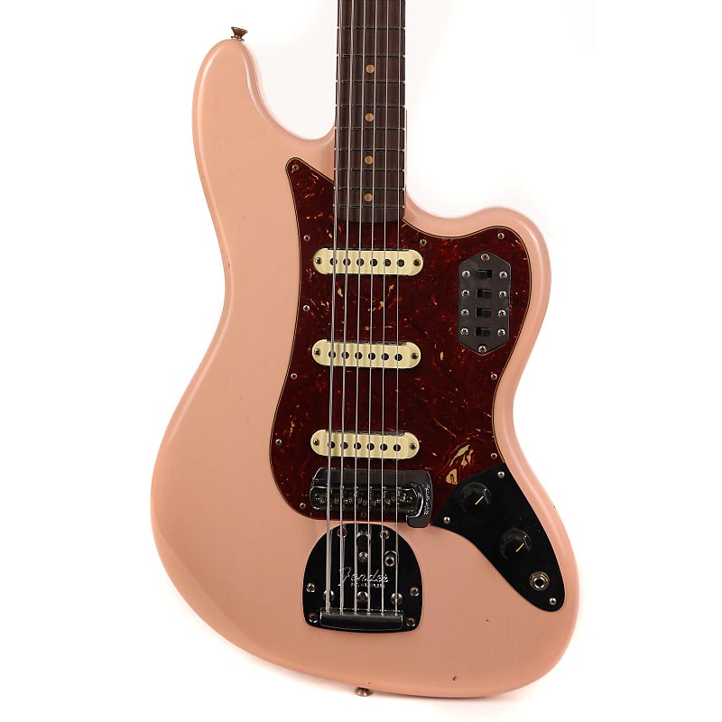 Fender Custom Shop Bass VI Journeyman Relic Aged Shell Pink 2023 image 1