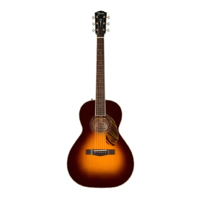 Fender PS-220E Parlor 6-String Acoustic Guitar (3-Tone Vintage Sunburst) image 1