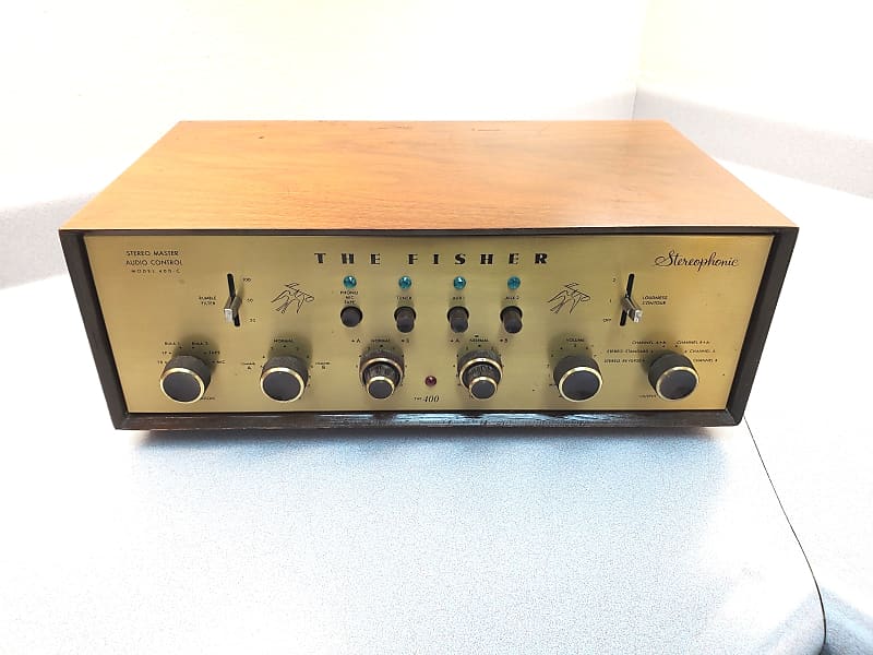 Fisher 400C 1959 Tube Preamplifier A Single Owner Vintage Reverb