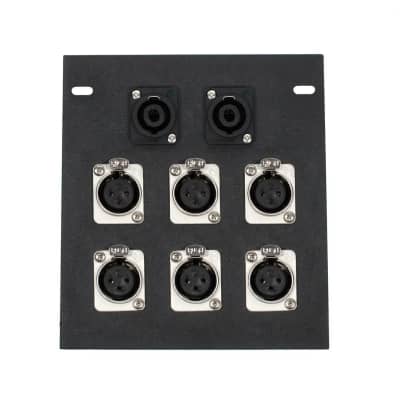 Elite Core Recessed Floor Box with 6 XLR & 2 Speakon Plugs FB6-SP image 2