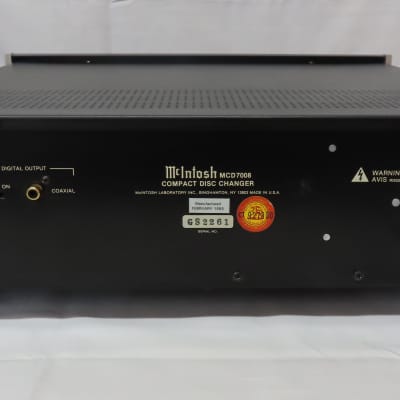 McIntosh MCD7008 CD Player Changer With Remote and Manual image 7