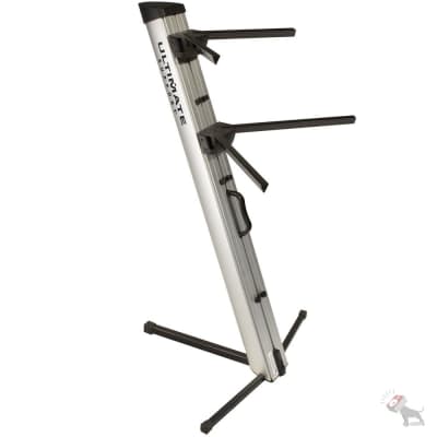 Ultimate Support Apex Series AX-48 Pro Column Keyboard Stand (Silver) image 1