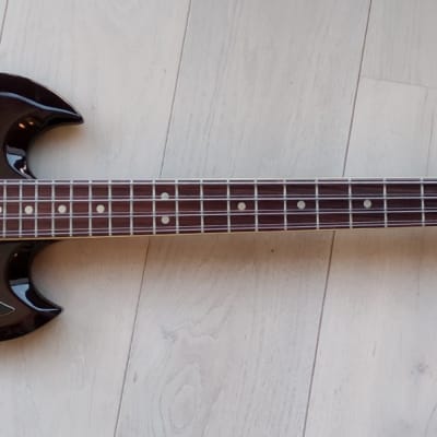 Hoyer 8 string Double Cutaway Bass 1970s Cherry image 2