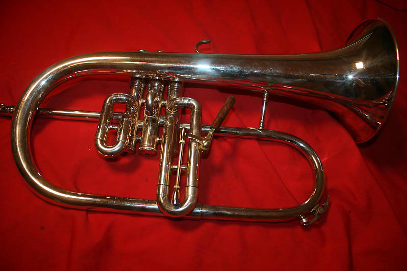 King 650 Bb flugelhorn silver plated Reverb