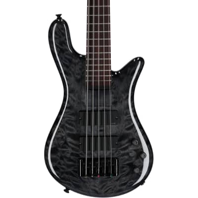 Spector Bantam 5 Medium-Scale Bass Guitar (with Bag), Black Stain Gloss for sale