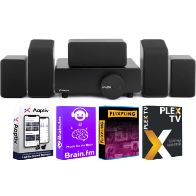 Platin Monaco 5.1 Wireless Home Theater System for Smart TVs - with WiSA  SoundSend Transmitter Included - WiSA Certified - Tuned by THX.