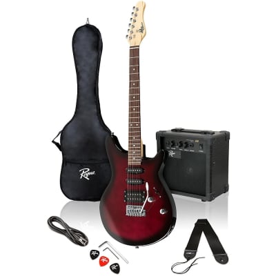 Rogue Rocketeer Electric Guitar Pack Wine Burst for sale