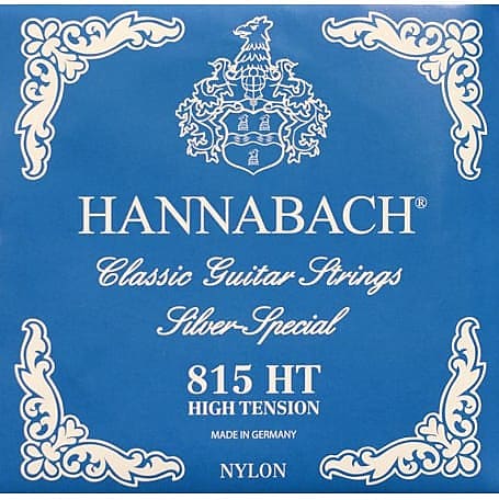 HANNABACH E815 HT CLASSICAL SET-SILVER SPECIAL - BLUE HIGH TENSION image 1