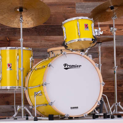 PREMIER RESONATOR 3 PIECE DRUM KIT, DECO YELLOW, (PRE-LOVED) | Reverb