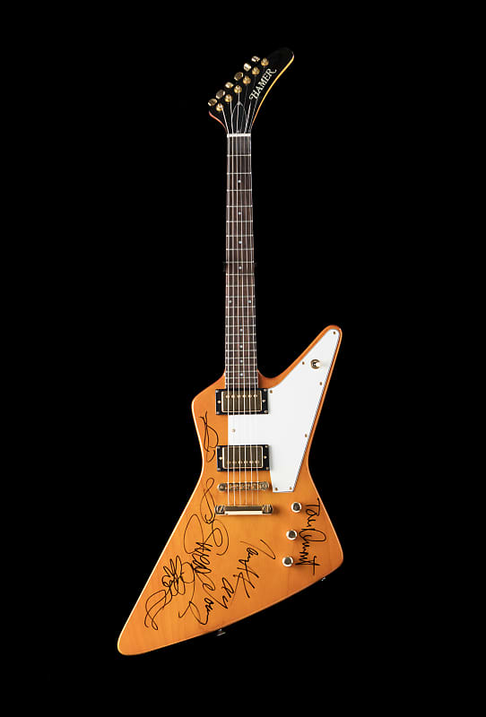 Hamer Tom Dumont Inspired Explorer style (Standard STD) signed by All four members of NO DOUBT! image 1