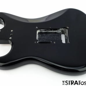 2016 American Fender CLAPTON Strat BODY USA Stratocaster Guitar Parts Black SALE image 3