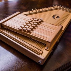 one of a kind LEFT-HANDED  Evoharp 21-bar Chromatic Autoharp   w/ built-in preamp image 4