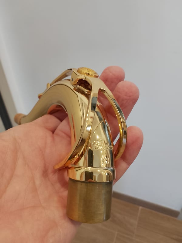 Yamaha Custom E1 tenor saxophone neck gold lacquer. image 1
