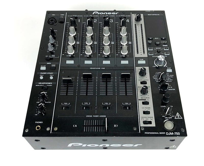 Pioneer DJM-750-K 4-Channel Performance DJ Mixer w/Travel Case